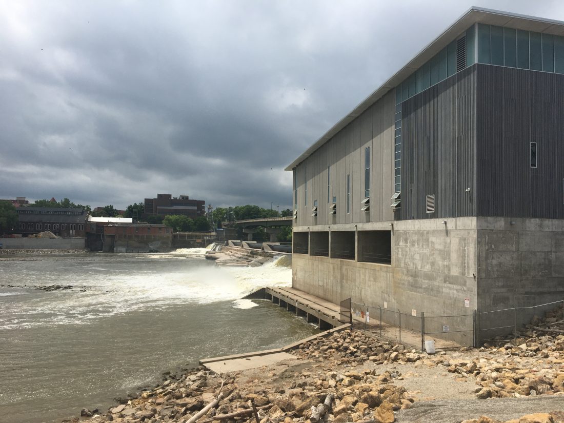 Look for Kansas River near downtown Lawrence to go down about 6 feet as
